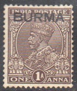 Burma 1937	1a chocolate MH
