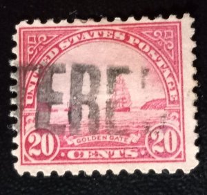 US Scott #567 Used Cancelled Regestered