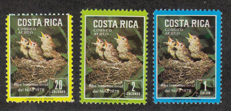 Costa Rica Scott #C747-749 MH