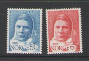 Norway Sc 519-20 1968 Nursing stamps mint NH