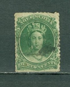 NOVA SCOTIA 1860  QV  #11 USED...$10.00