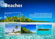 2017/12 - TUVALU -  BEACHES           4V    MNH **