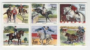 Sweden 1990 World Equestrian Games Stamp prototype engraving Thomas Hipschen