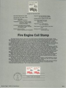 US SP777 Fire Engine Souvenir Page #2264