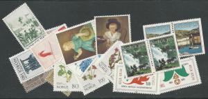 selection Norway 1979-80 mint mostly complete CV $19.55