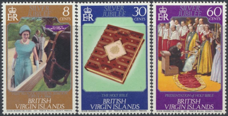 British Virgin Islands  SC# 317 - 319   MNH   QE II Silver Jubilee    see det...