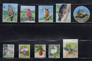 Japan 2020 Sc#4404a-j Hoshidate Natural Monument, Okinawa Used