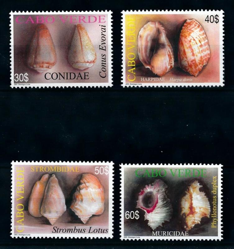 [99728] Cape Verde Cabo Verde 2005 Marine Life Sea shells  MNH