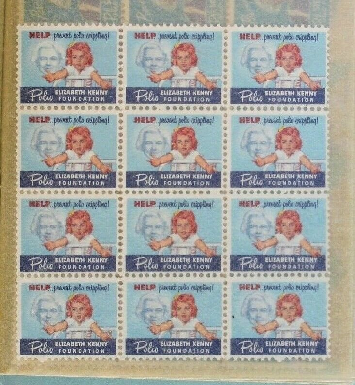 US STAMP COLLECTION Seals 20 DIFFERENT MNH Excellent LARGE BLOCKS (291 Stamps)