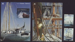 Portugal 2012 MNH - Ships Sagres and Creoula  - 2 m/sheets and 2 stamps