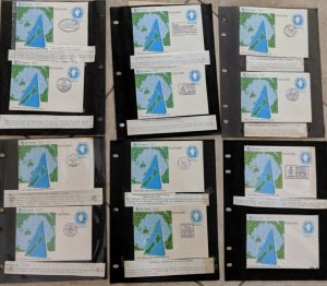 121 NEW ZEALAND Pictorial Date Stamp Service Cards 1985-89 + 4 Postal Stationery