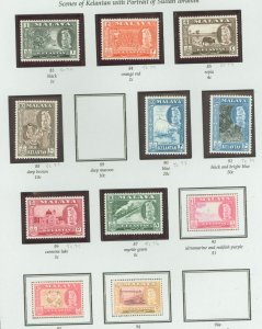 Kelantan #72/76 Mint (NH) Single