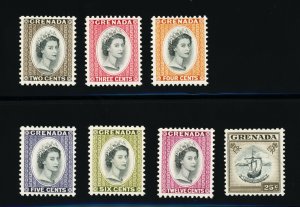 [GRENADA] 1963-64 2c-25c SC 195-202 / Fresh Set (MNH)