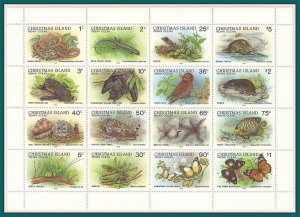 Christmas Island 1988 Wildlife, sheetlet, MNH #211a,SG229a