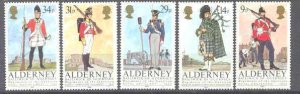 Alderney 23-27 MNH Uniforms SCV5.75