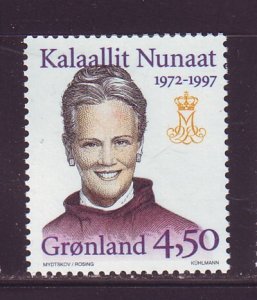 Greenland Sc 314 1997 25th anniv Queen stamp mint NH