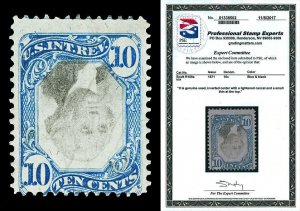 Scott R109a 1871 10c Revenue Inverted Center Used Fine Cat $2,500 with PSE CERT!