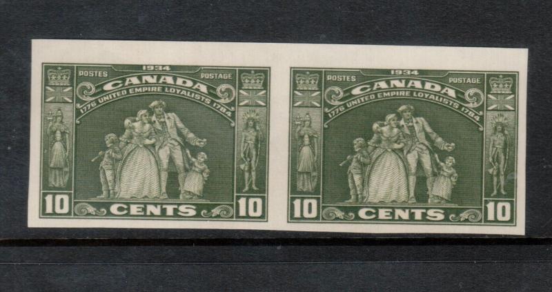 Canada #209 Extra Fine Never Hinged Imperf Pair **With Certificate**