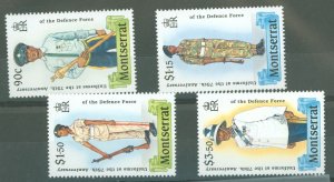 Montserrat #707-710 Mint (NH) Single (Complete Set) (Military)