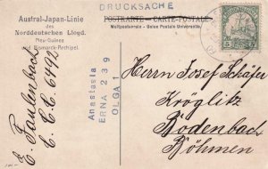 1909, Simpsonhafen, German New Guinea to Kroglitz, Bohemia (44001)