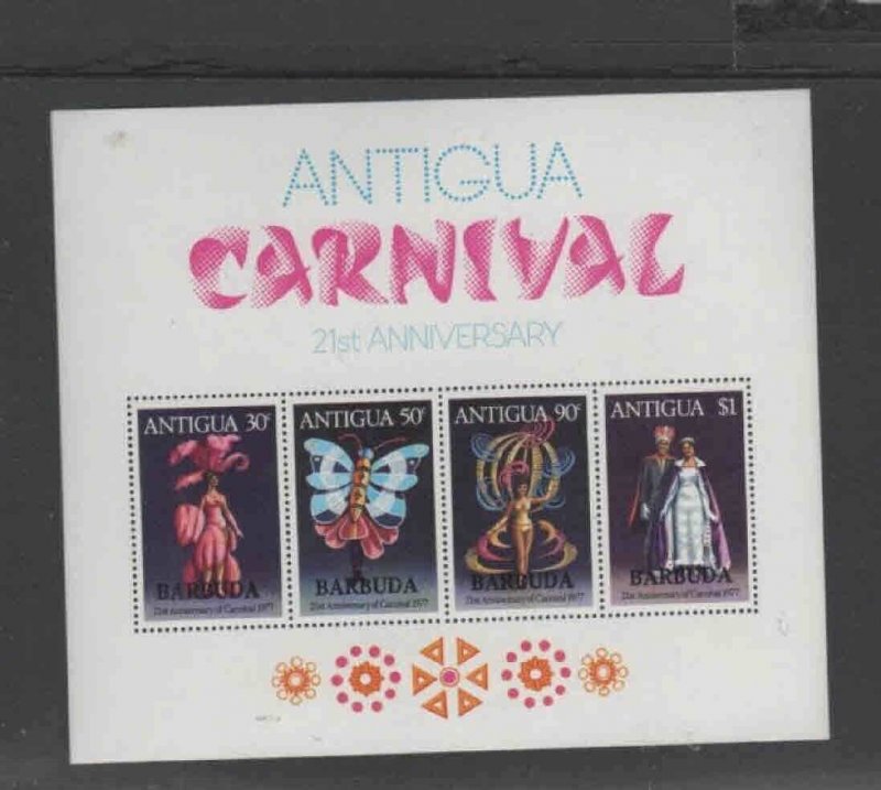 BARBUDA #297-301a 1977 CARNIVAL MINT VF NH O.G S/S 