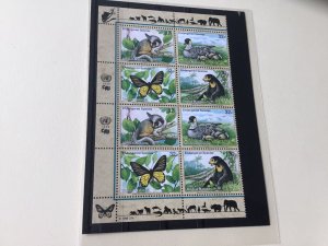 United Nations Endangered Species mint never hinged stamps Ref 55057