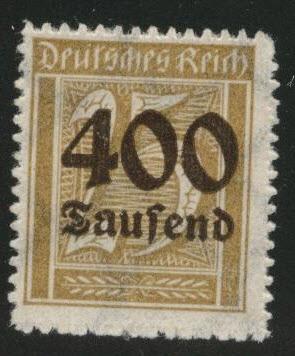 Germany Scott 274 MH* 1920's surcharged inflation period stamp