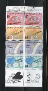 LIECHTENSTEIN SCOTT #1051/54 GREETINGS SET MINT NH