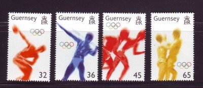 Guernsey Sc 844-7 2004 Athens Olympics stamp set mint NH