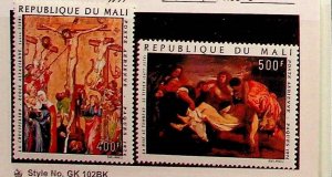 MALI Sc C216-7 NH ISSUE OF 1974 - EASTER - ART