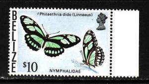 Belize-Scott#360-Unused NH Philaethria dido-Butterflies-Insects-1974-77-