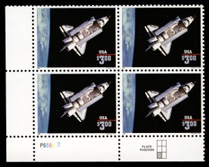 MALACK 2544b VF OG NH, 1996 date, $3 Space Shuttle, ..MORE.. b4041