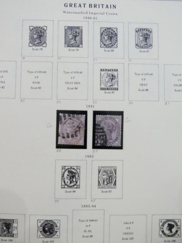 EDW1949SELL : GREAT BRITAIN Mint & Used collection on album pages. 