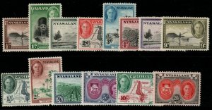 NYASALAND SG144/57 1955 DEFINITIVE SET MNH