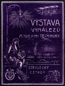 1912 Czechoslovakia Poster Stamp Exhibition Of Inventions And Modern Techniques