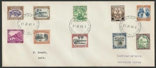 TOKELAU IS 1948 cover - last day of Samoa PO - used from ATAFU.............11475 