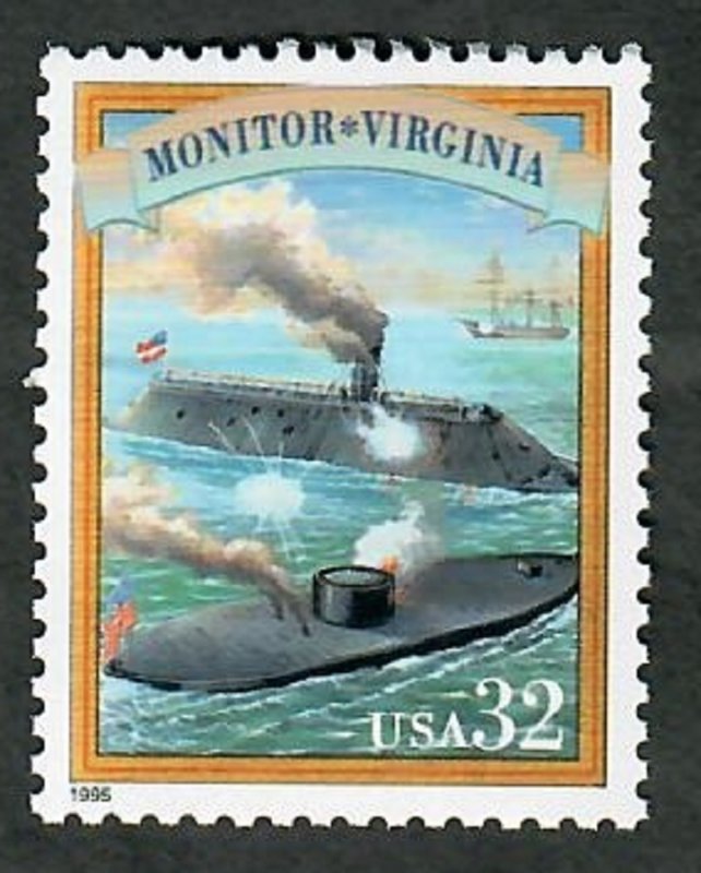 2975a Civil War:  Monitor MNH single