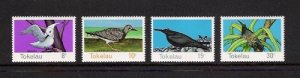 BIRDS - TOKELAU #57-60 MNH