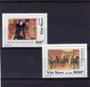 Vietnam 1996 NGUYEN SANG Vietnamese Painter set (2v) Perforated Mint (NH)
