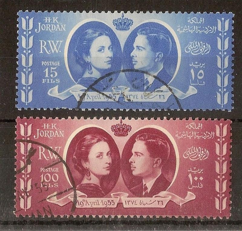 Jordan 1955 Royal Wedding SG443-444 Fine Used