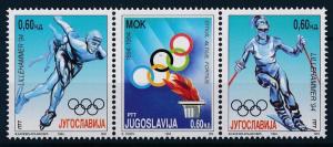 [62952] Yugoslavia 1994 Olympic Games Lillehammer - Skating, Skiing  MNH