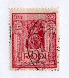 Rhodes stamp #57,  used