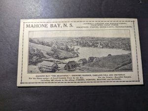 Mint Canada Envelope Mahone Bay NS Nova Scotia J H Mason Dry Goods