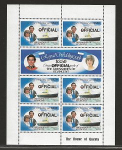 ST. VINCENT GRENADINES SC# O5-6 SHEET/7  FVF/MNH