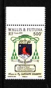 Wallis & Futuna-Sc#715-unused NH set-Arms of Bishop Guillaume Douarre-2012-