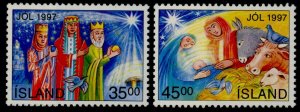 Iceland 849-50 MNH Christmas