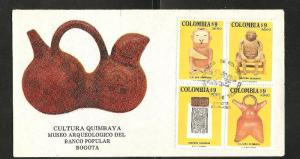 O) 1981 COLOMBIA, CERAMIC, CULTURE QUIMBAYA, FDC F.-