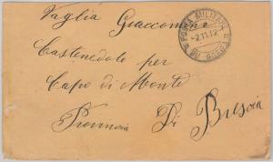 53752 -  LIBIA -  BUSTA spedita in FRANCHIGGIA: POSTA MILITARE da BU SCEIFA 1912
