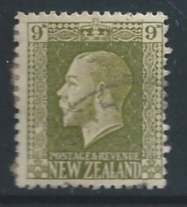 New Zealand #158 Used 9p King George V