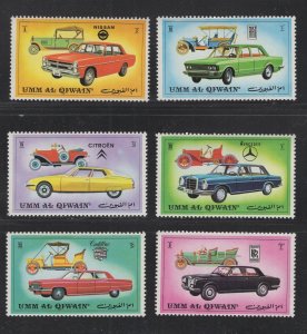 Umm Al Qiwain #637-42  (1972 Classic Cars set)  VFMNH  CV €3,50